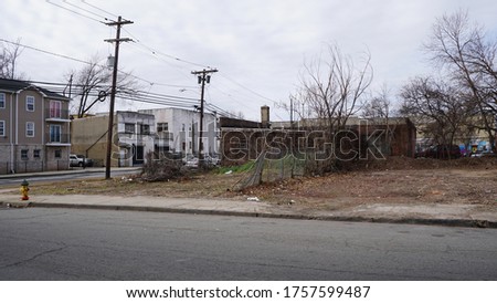 These are photos of urban streets in New Jersey. Royalty-Free Stock Photo #1757599487
