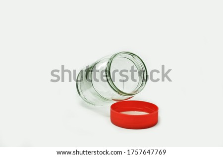 Empty bottle isolated on a white background