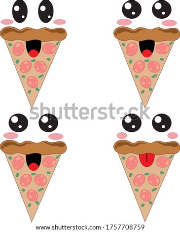 High quality vector clipart. Cute pizza vector clip art. Perfect for creating greeting cards, invitations and stationery, decorating your blog or website, designing posters and etc.
