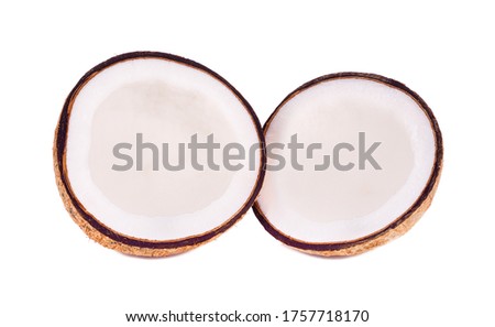 coconut isolated on the white background .