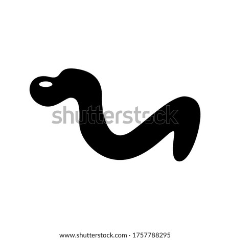 worm  icon or logo isolated sign symbol vector illustration - high quality black style vector icons
