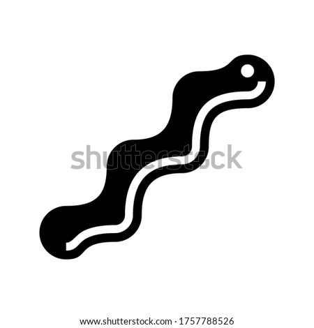 worm  icon or logo isolated sign symbol vector illustration - high quality black style vector icons
