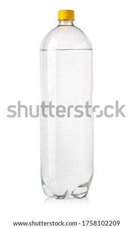 energy drink plastik bottle on a white background with clipping path