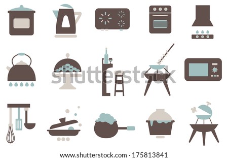 Kitchenware icon/Simple icons related to kitchenware and home appliance, which can be used for cooking and kitchen.  