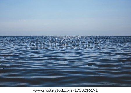 Sea Waves. Ocean waves. Blue sea water surface. Blue liquid reflections photo wallpaper.