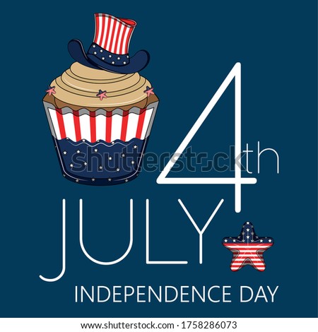 Poster of independence day of United States - Vector