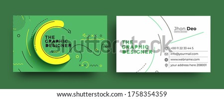 Modern Business Card - Creative and Clean Business Card Template.
