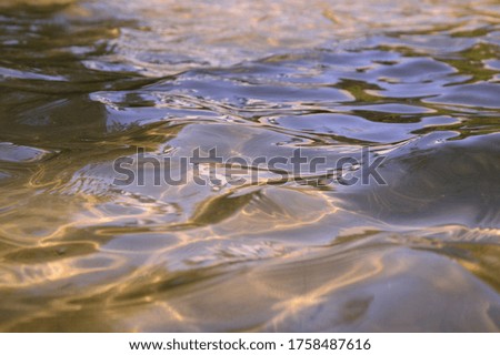 Texture of the water surface in the city fountain