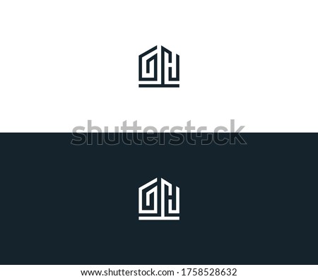 gh Real estate logo design