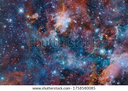 Deep space. Awesome science fiction render. Elements of this image furnished by NASA.