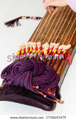 Korean zither with twelve strings