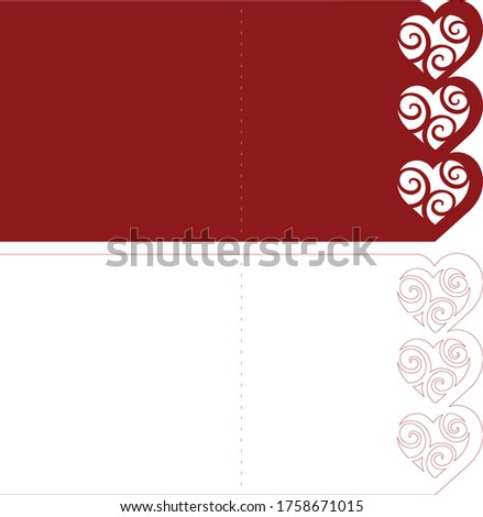 Heart Diecut Envelope for any occasion
true size 863.999(W) X 432.001(H)