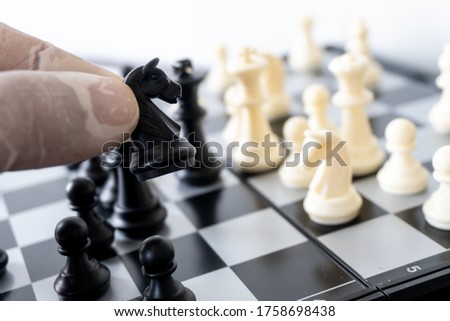 International chess sport of thinking game on the floor
