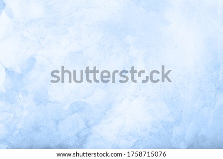 Blue light watercolor background, texture paper Royalty-Free Stock Photo #1758715076
