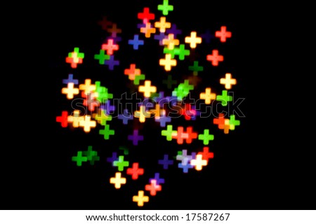 Abstract background of holiday lights
