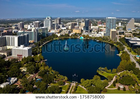 A Picture of the beautiful view Orlando, Florida Skyline