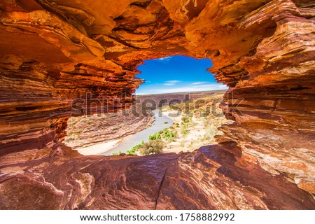 Nature's Window,Kalbarri National Park, Australia Royalty-Free Stock Photo #1758882992