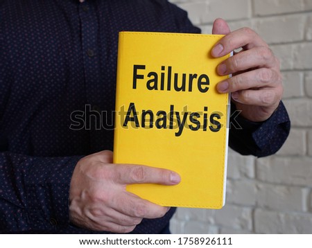 Failure analysis is shown on the conceptual business photo Royalty-Free Stock Photo #1758926111