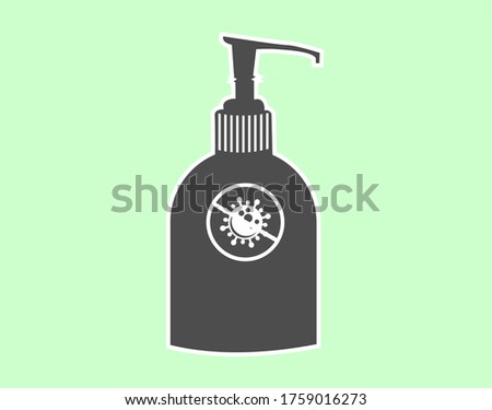 Medical Hand sanitizer icon design graphics vector