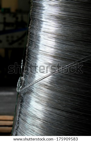 Aluminum wire in a coil