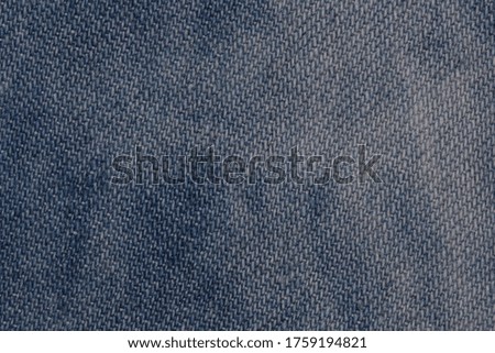 Blue  jeans cloth texture background, Close up Macro photography.