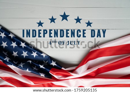 USA Independence day 4th of July concept, United States of America flag