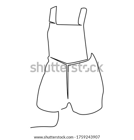 one line continuous drawing onesie cloth