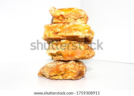 A picture of sweets with white background