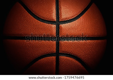 Basketball ball texture. Sport background. Closeup detail of texture. court. Poster