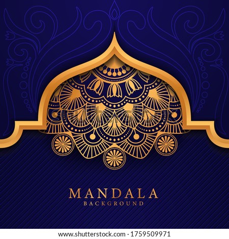 Luxury mandala background with golden arabesque pattern Arabic Islamic east style.
 Ramadan Style Decorative mandala. Mandala for print, poster, cover, brochure, flyer, banner