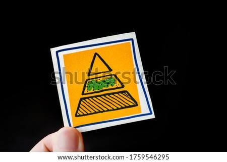 pyramid finance chart on black background
