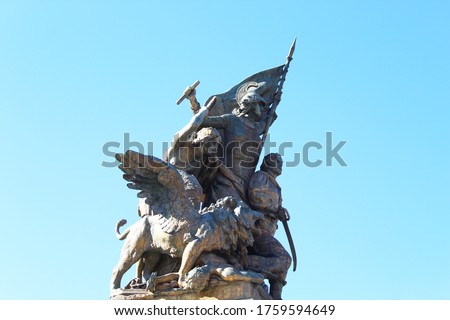 Roman Contemporary Monument Statue from Napoleonic Era.