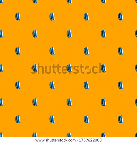 seamless pattern of a cleaning brush on a yellow background. cleaning service or business concept. washing homework equipment.