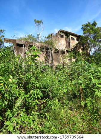 Penal Institute Ruins in Ilha Grande RJ Brasil  Royalty-Free Stock Photo #1759709564