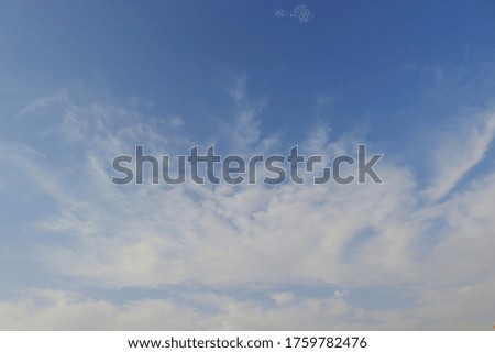 white clouds spreading in the opened blue sky, free clouds images
