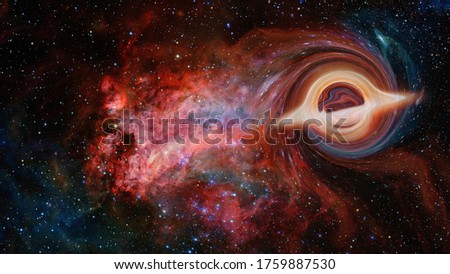Black hole system. Elements of this image furnished by NASA.