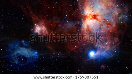Outer space background. Elements of this image furnished by NASA.