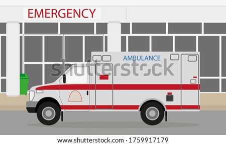 Ambulance at the emergency department