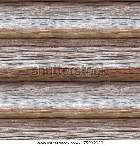 Seamless wooden background. Old timbered wall.