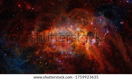 Space scene with stars and galaxies. Elements of this image furnished by NASA.