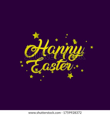 happy easter, beautiful template banner with star theme. vector design illustration, graphics elements for t-shirts, the sign, badge or greeting card and background photo booth