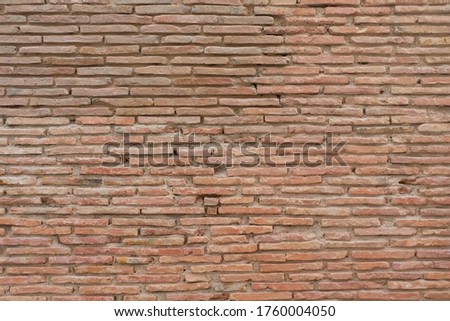 Photo of Brick wall for wallpaper or background 