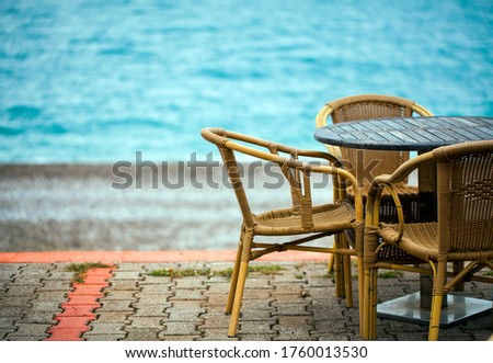 Chair Seats near the Seaside Holiday Concept Photo