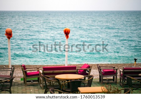 Chair Seats near the Seaside Holiday Concept Photo