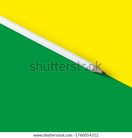 Pencil Brazilian flag concepts. Ideologies, concepts, racism, inequality.