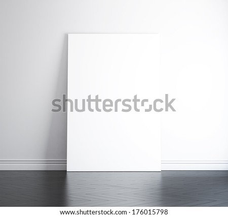 blank banner on the wall 