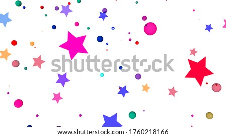 Background from graphic rendering.
three-dimensional images with geometric shapes in the form of stars, balls and rings