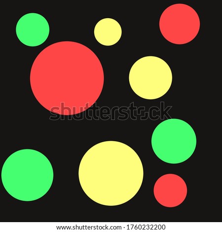 illistration vector grahic of circle with black background 