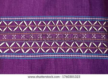 Pattern and texture of old cloth background