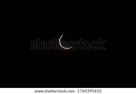 "The ring of fire" solar  eclipse held on 21-6-2020 , dramatic picture of the cosmic event .